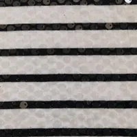 T/R片面ストライプスパンコール刺繍