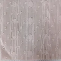 Chiffon Crinkle Jacquard Silver Thread Stripe