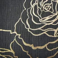 All Polyester Chiffon Crepe Gold Foil Hot-stamp
